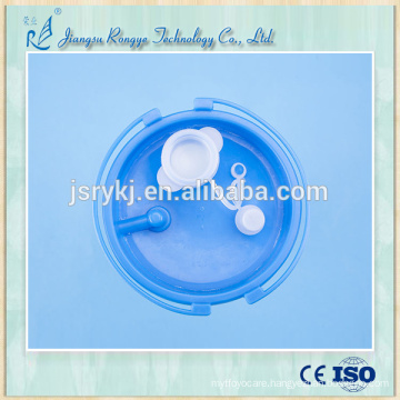 1500ml medical disposable suction canister without shutoff filter and solidifier CE ISO approved